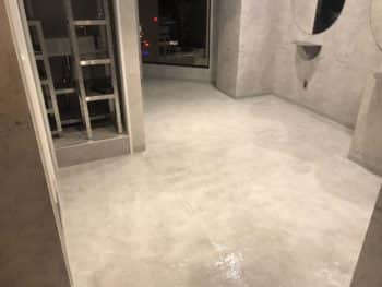 中央区銀座ヘアサロン様　床塗装工事