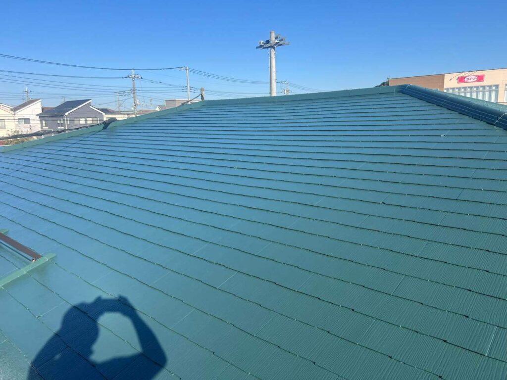 柏市中新宿ふるさとセンタースレート屋根塗装工事