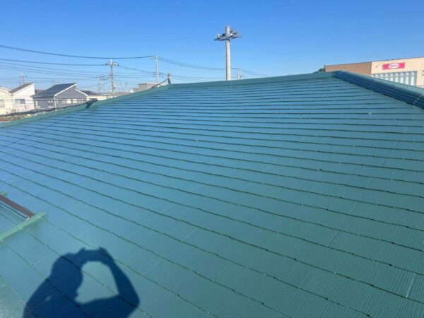 柏市中新宿ふるさとセンタースレート屋根塗装工事