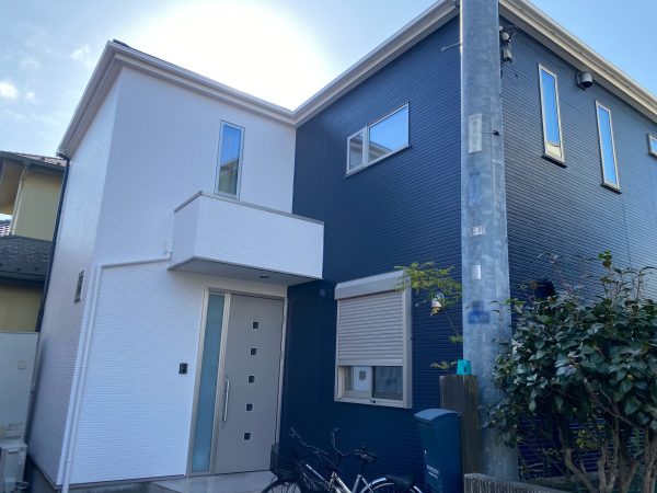 市川市宮久保　アネックスデザイン住宅の外壁塗装