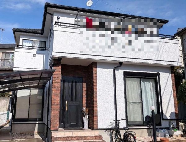 柏市松ヶ崎　築25年ポラス住宅の屋根カバー・外壁塗装