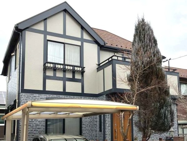 柏市東逆井 築15年ポラス住宅1回目の外壁塗装