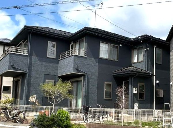 柏市松葉町 築18年の一戸建て住宅 グリシェイドネオ屋根カバー・サイディング外壁塗装