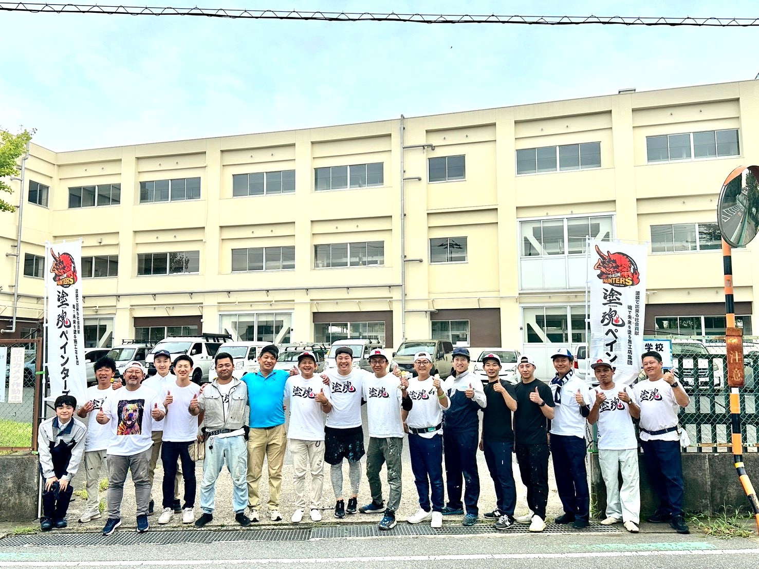 【塗魂ペインターズ】千葉市立生浜西小学校　廊下塗装ボランティア
